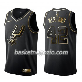 Canotte Uomo San Antonio Spurs Davis Bertans 42 Nike Nero Golden Edition Swingman